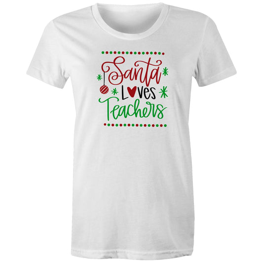 Santa Loves Teachers T-Shirt